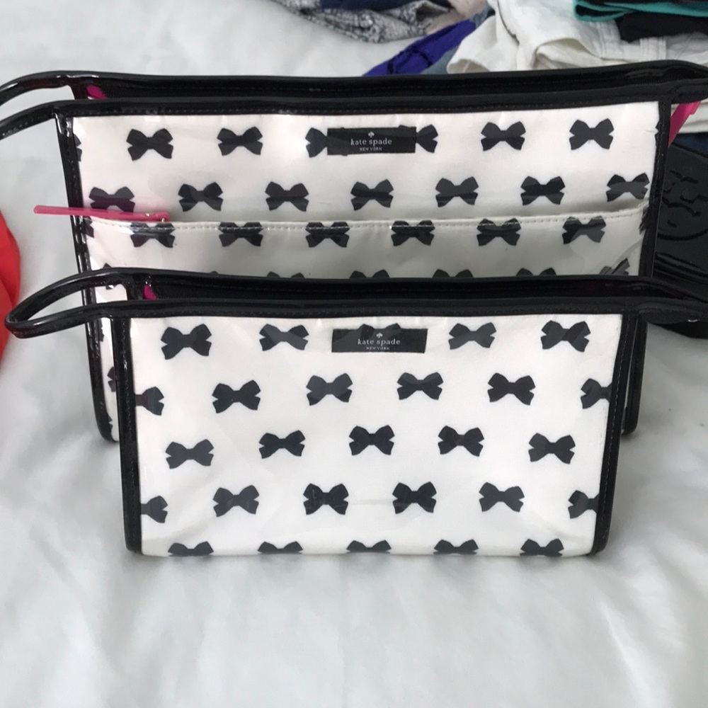 Kate Spade cosmetic bag set